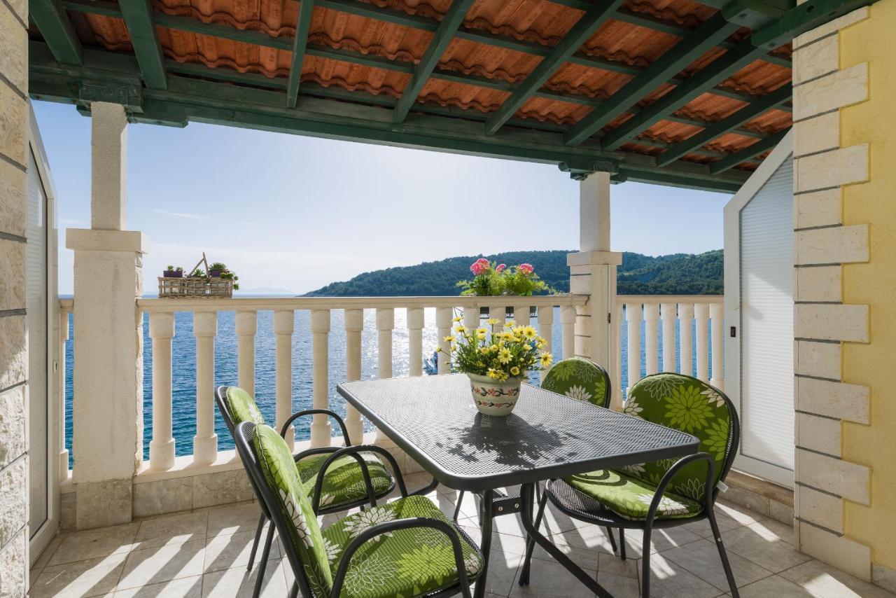 Superb Beachfront Luxury Seaview With Private Beach Milna  Exteriör bild